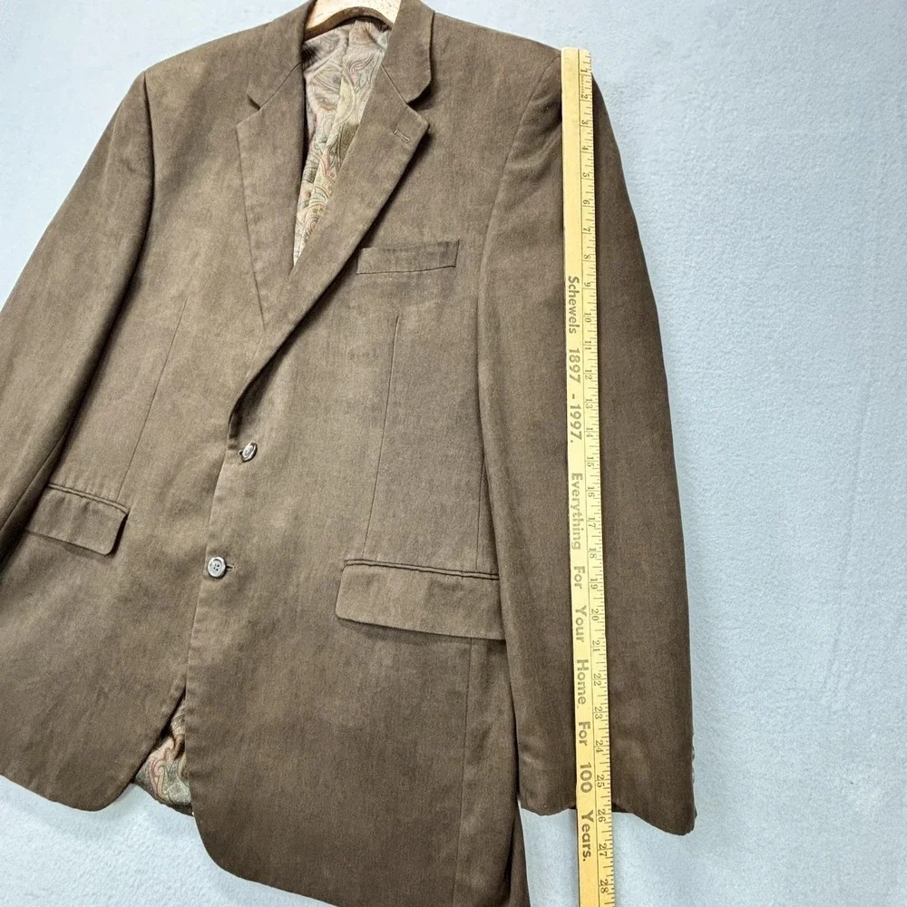 Ralph Lauren Blazer Mens 44L Two Button Sport Coat Paisley Lined‎ Jacket Office